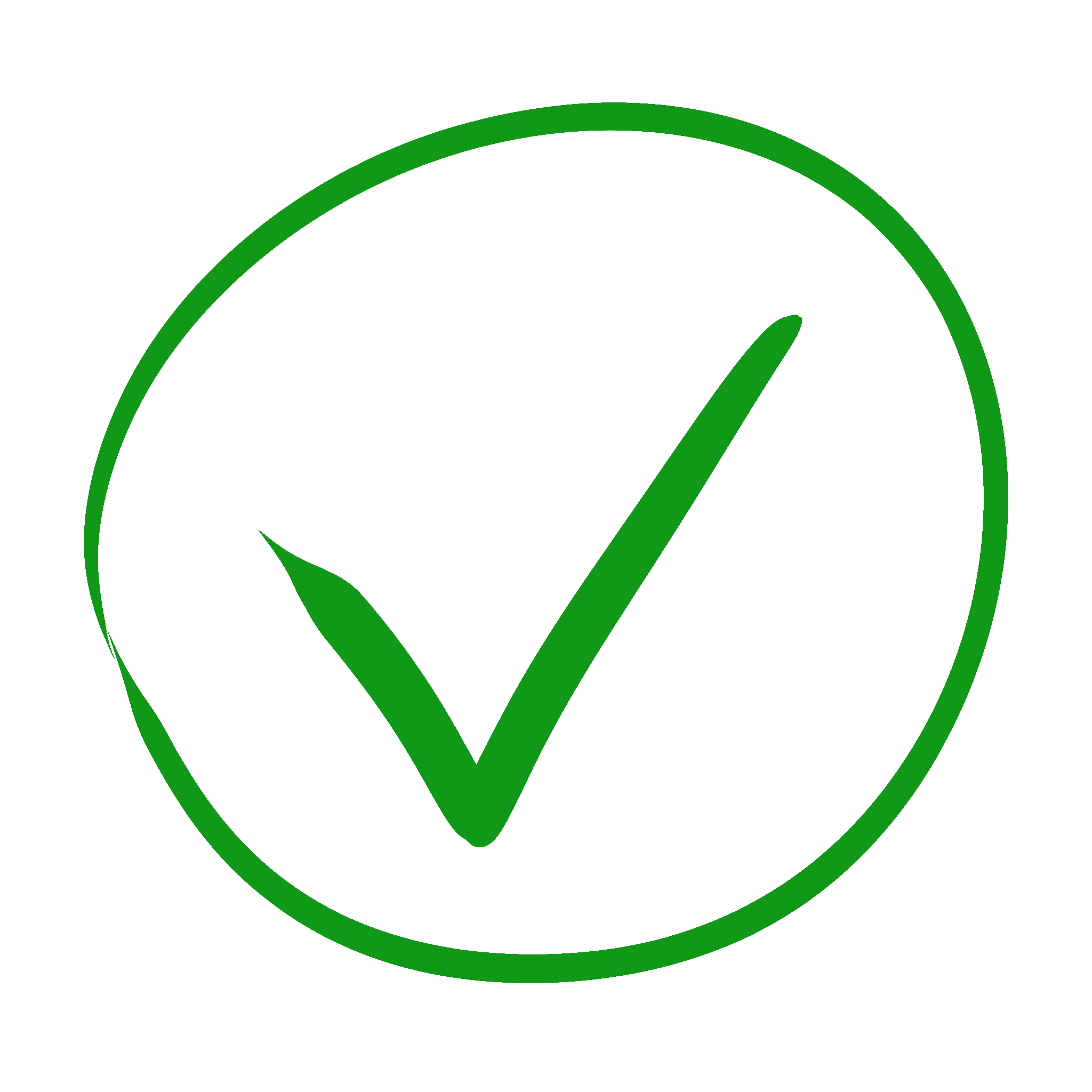 green checkmark